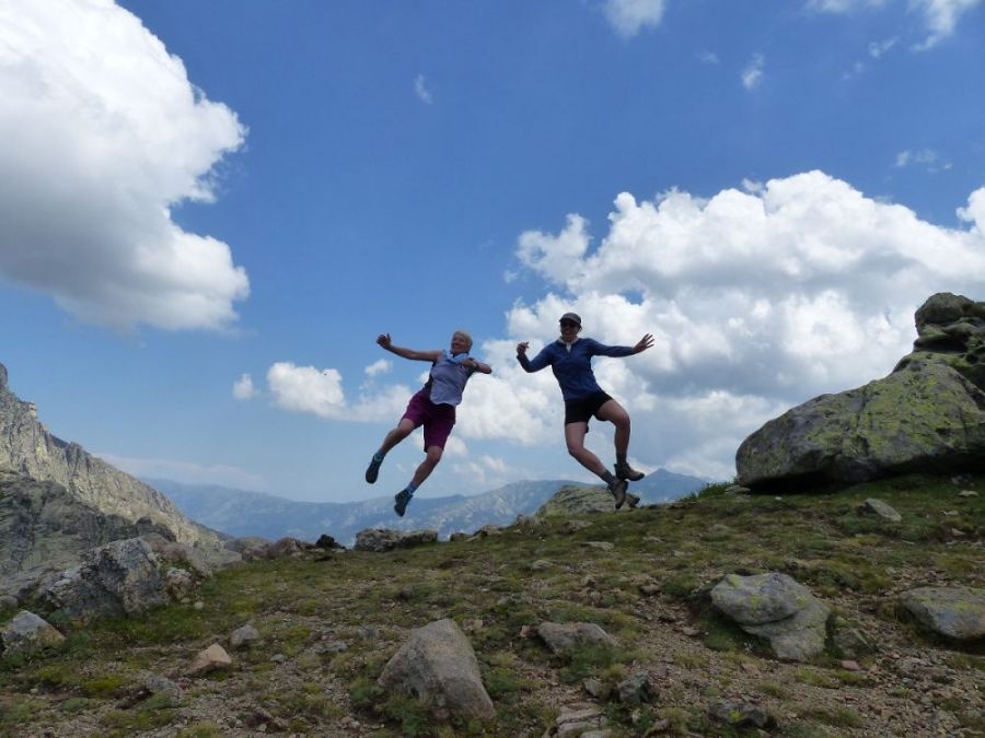 Jumping for joy with Trekking in the Alps and Provence &copy;trekkinginthealpsandprovence.com